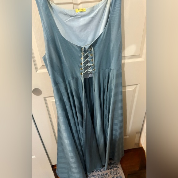Blue Lace-Up Dress - Renaissance Festival Outfit! 🎭👑